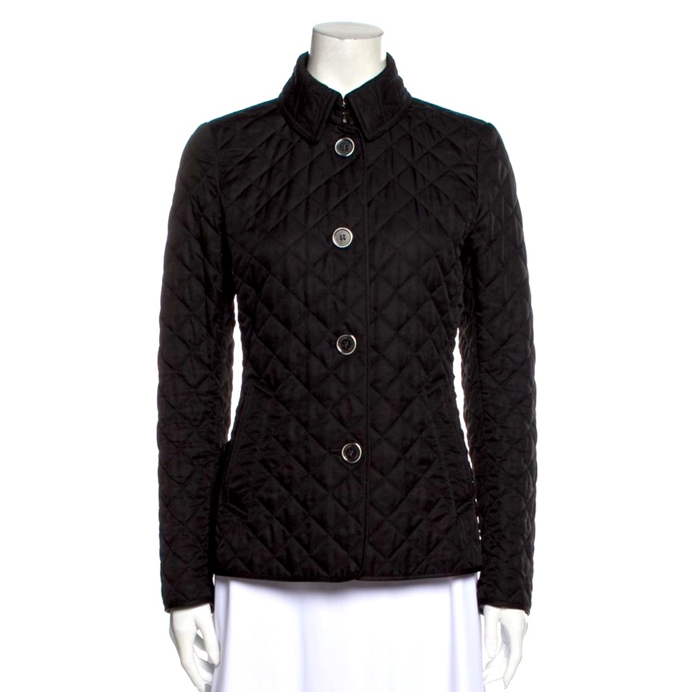 Burberry Brit Black Jacket Small inside Nova Check Pattern
